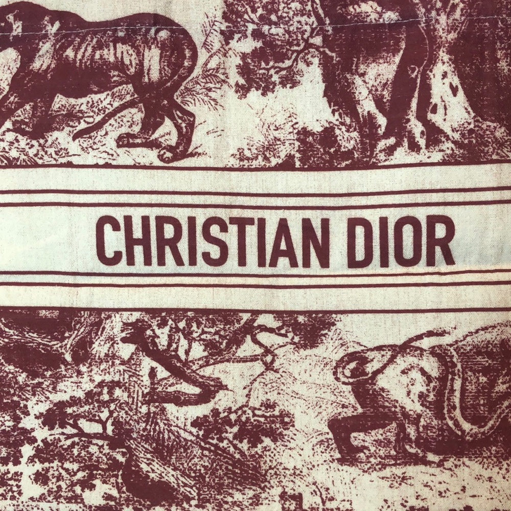 CHRISTIAN DIOR Straw Tote Bag Diorviera Pink and Cream NEW IN PACKAGE! - Picture 15 of 17